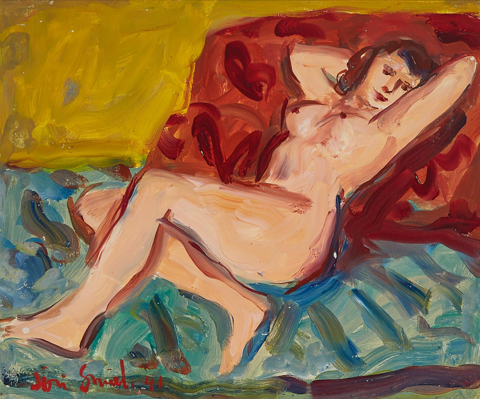 Marjorie (1907-2005) - Nude On A Couch, 1941