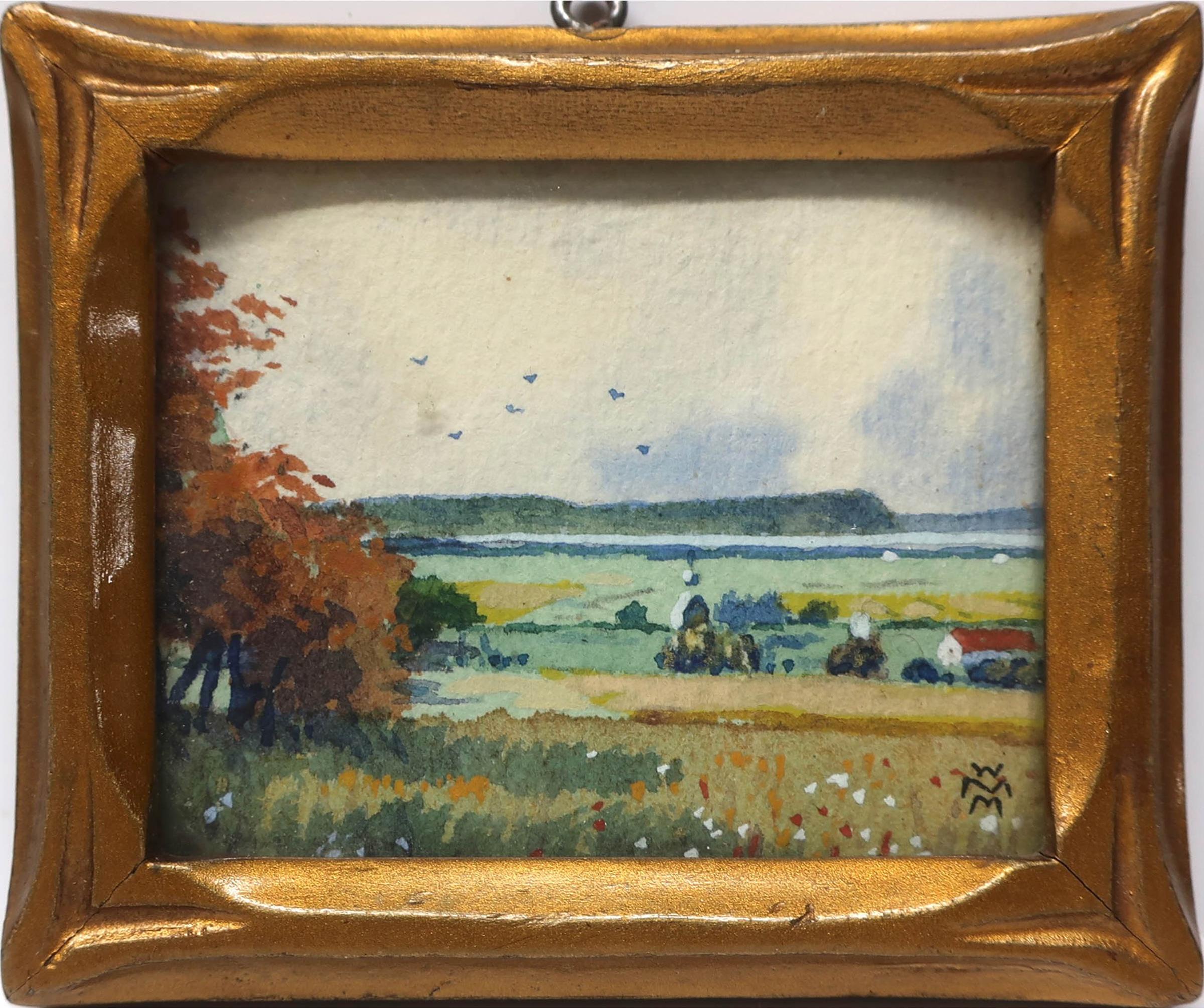 Willard Morse Mitchell (1879-1955) - The Land Of Evangeline, At Grand Pre, Nova Scotia