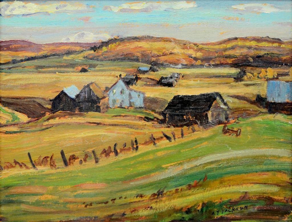 Alexander Young (A. Y.) Jackson (1882-1974) - Farm in the Ottawa Valley, October 1954
