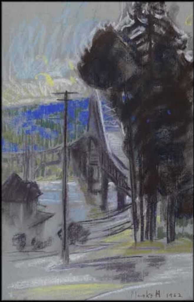 Joseph (Joe) Francis Plaskett (1918-2014) - Patullo Bridge Looking South, Fraser River