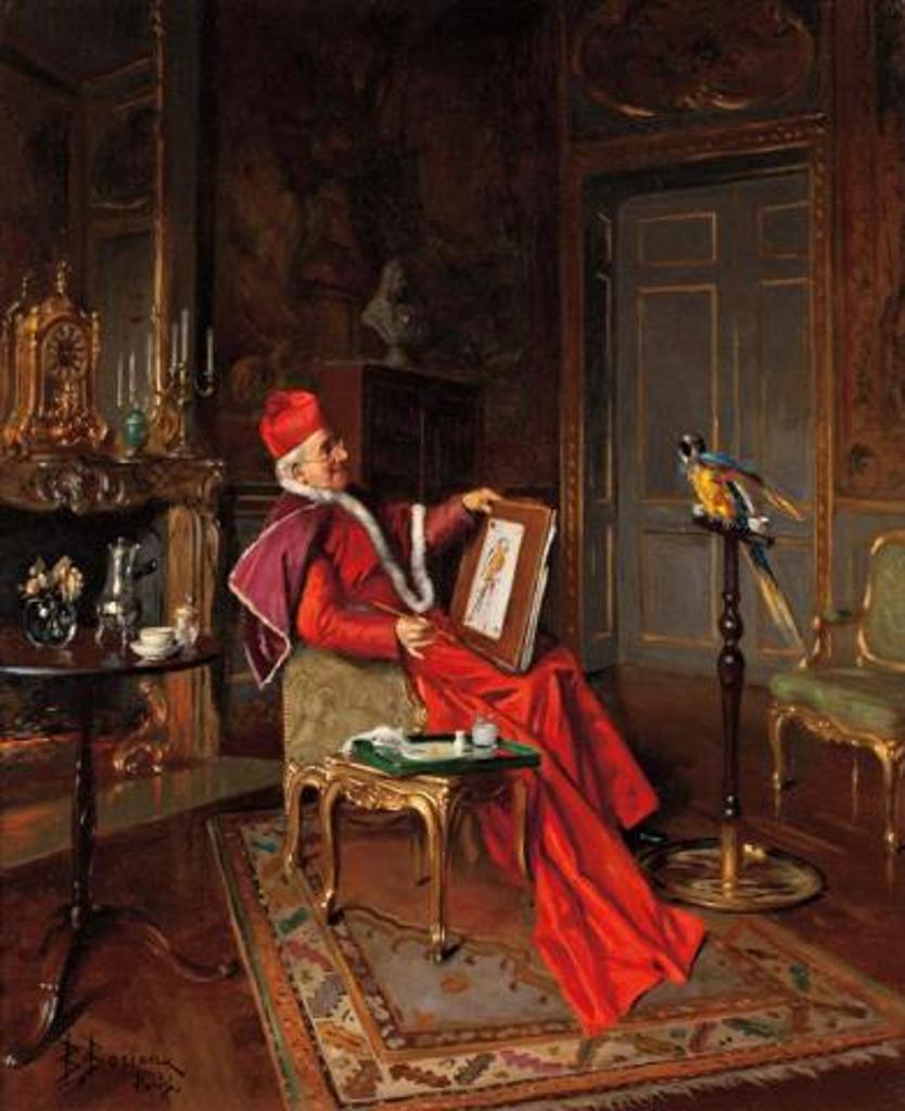 Bernard Louis Borioni (1865) - The Obedient Parrot