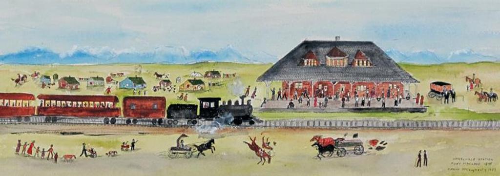 Irene E. McCaugherty (1914-1996) - Haneyville Station, Fort Macleod, 1898; 1983