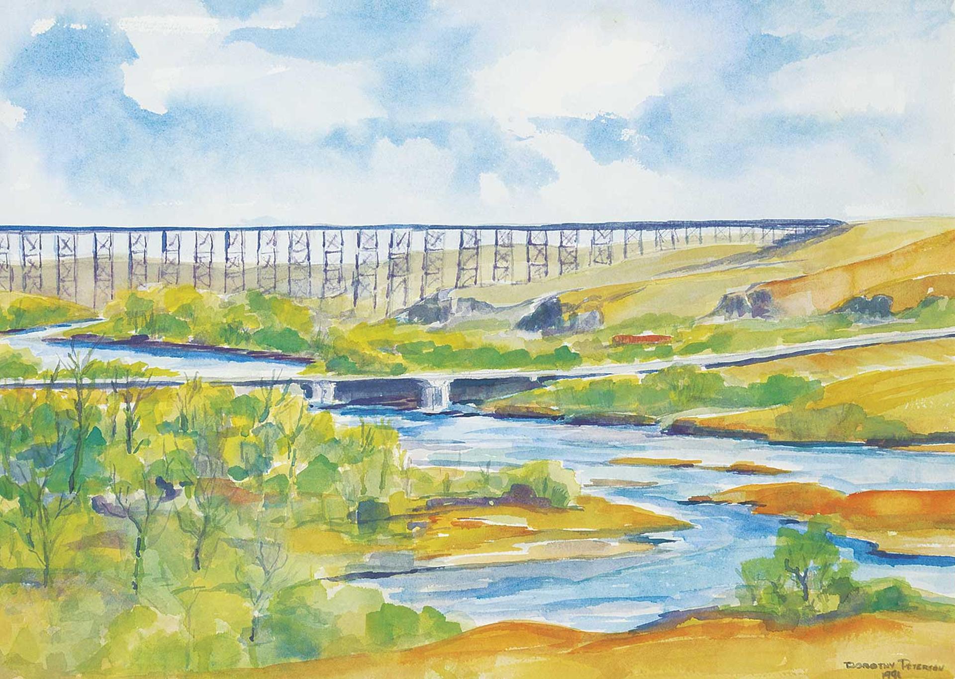 Dorothy Peterson - Untitled - High Level Bridge, Lethbridge