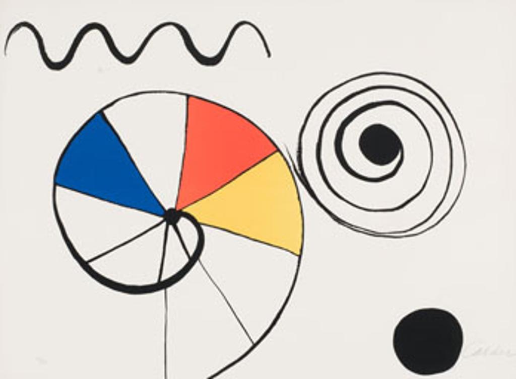 Alexander Calder (1898-1976) - Spirales en trois couleurs