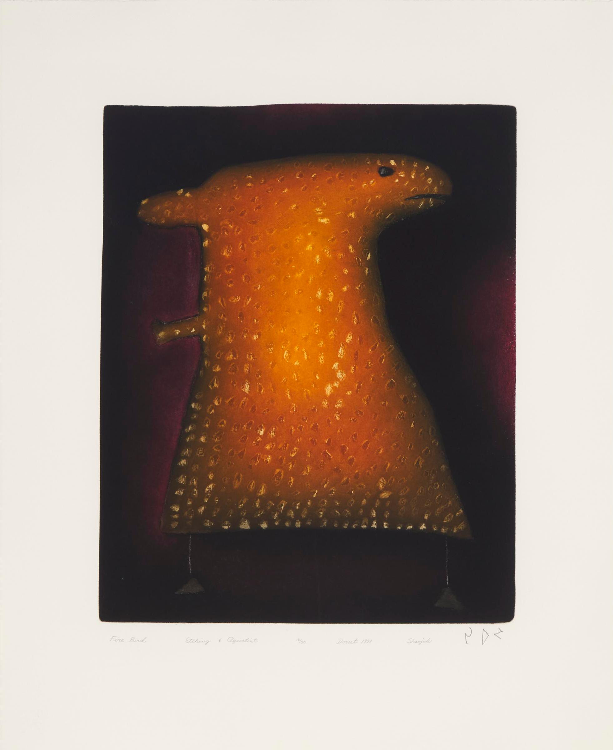 Sheojuk Etidlooie (1932-1999) - Fire Bird, 1999