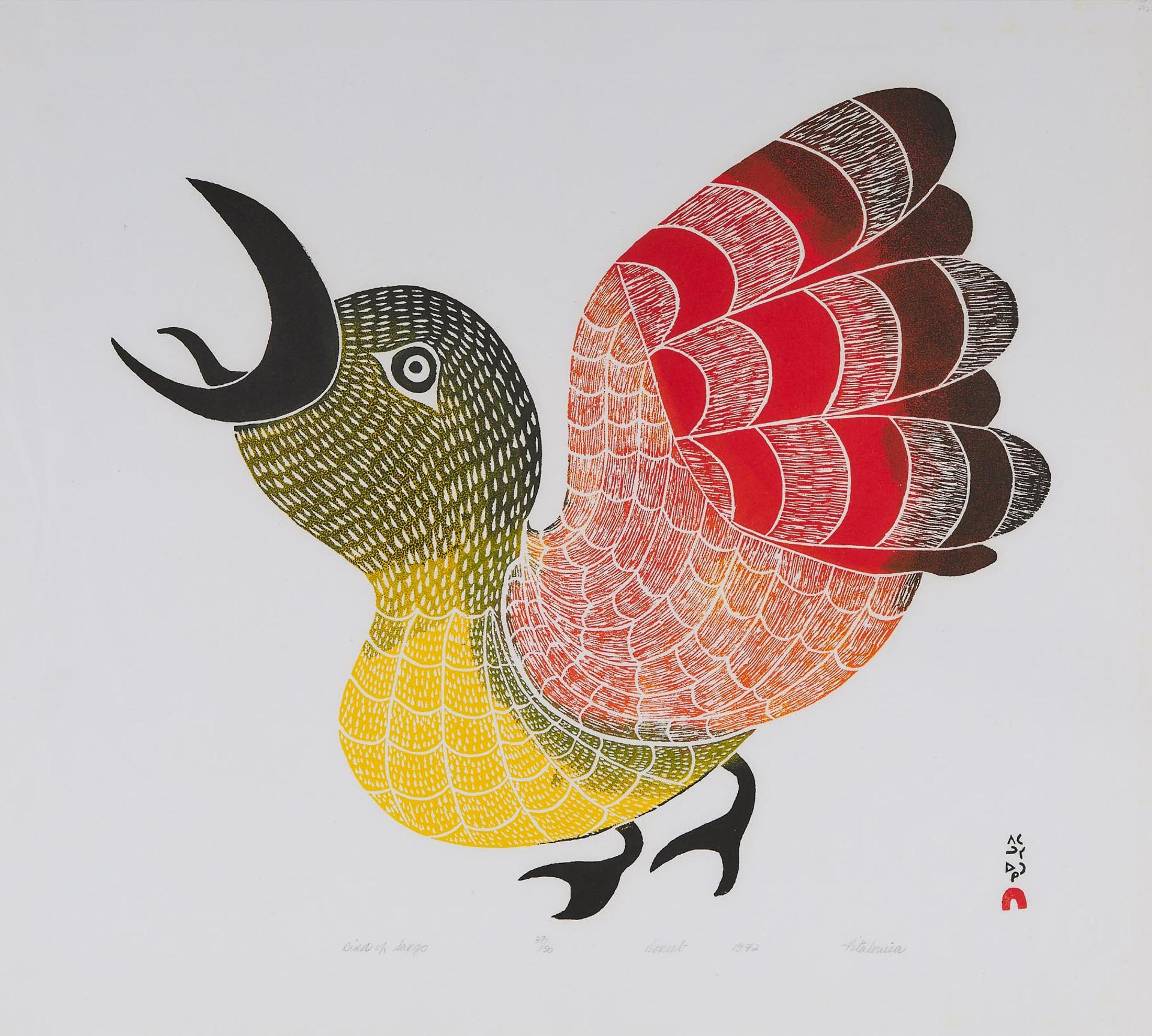 Pitaloosie Saila (1942-2021) - Bird Of Sargo, 1972