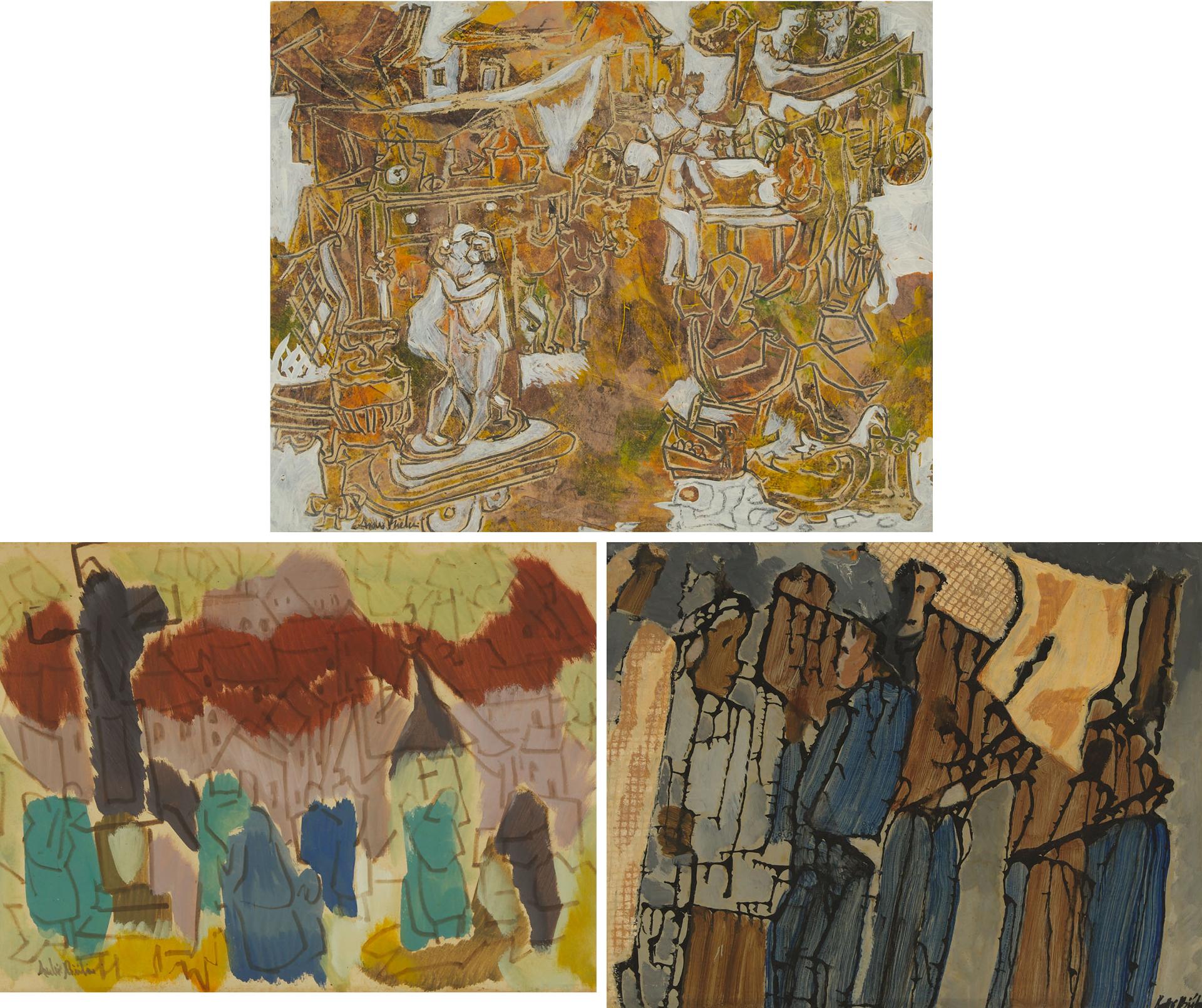 André Charles Biéler (1896-1989) - Group Of 3 Works