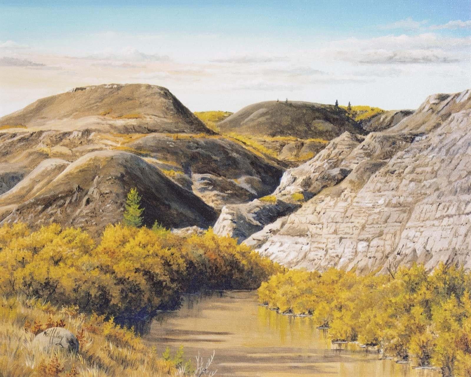 Neil Hulley (1939-2004) - Drumheller Badlands; ed. #102/250