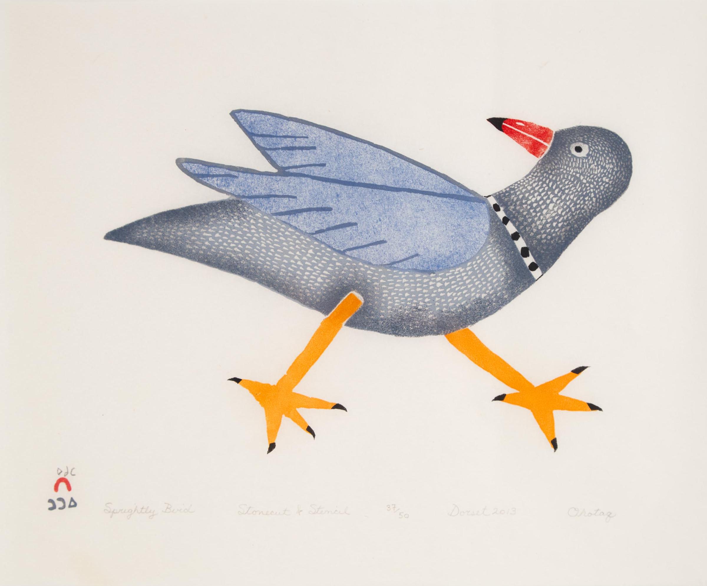 Ohotaq (Oqutaq) Mikkigak (1936-2014) - Sprightly Bird, 2013