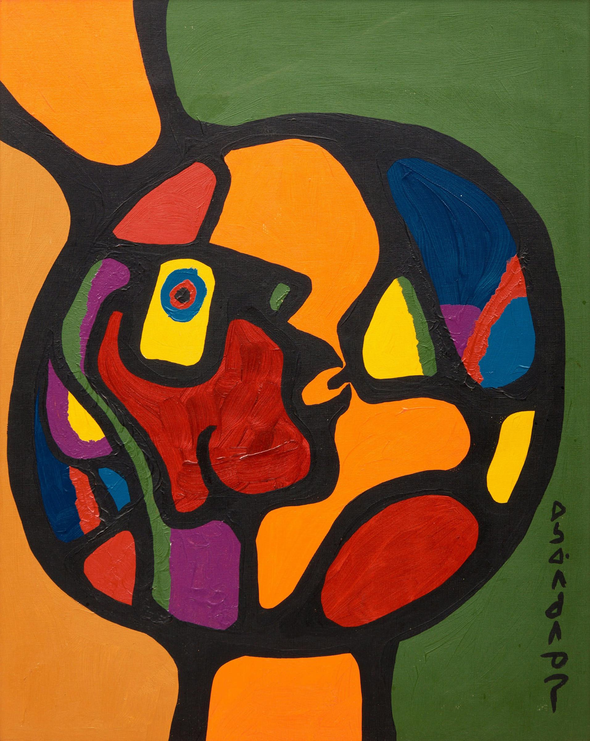 Norval H. Morrisseau (1931-2007) - Spirit Figure Suckling