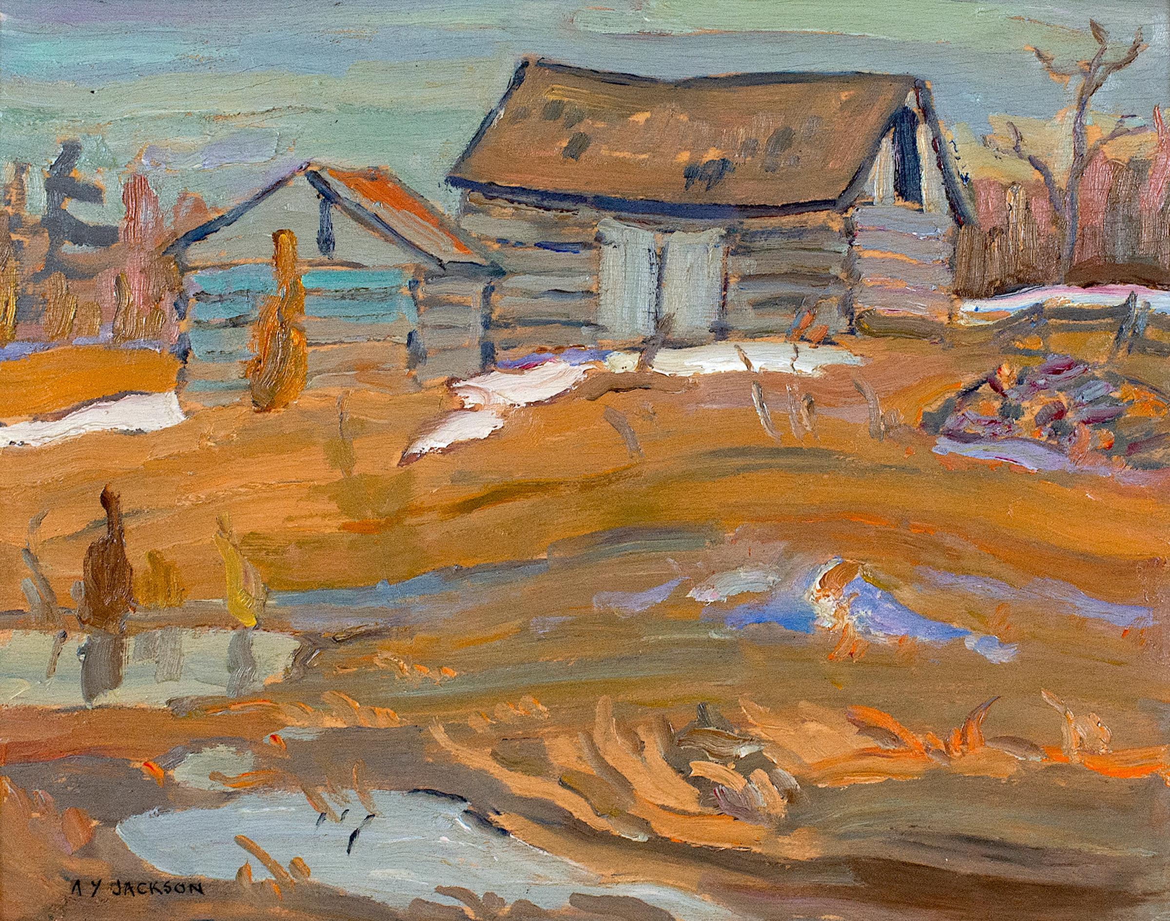 Alexander Young (A. Y.) Jackson (1882-1974) - Sans titre / Untitled (Quebec Farm in Spring), 1965