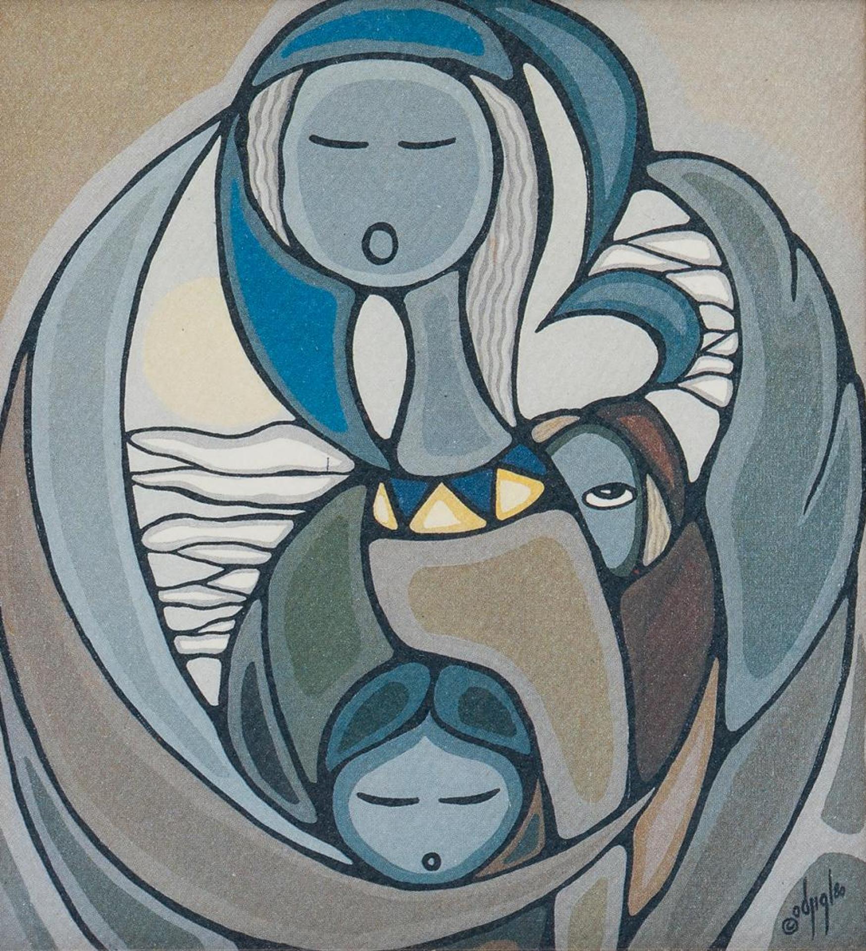 Daphne Odjig (1919-2016) - Under Her Protective Wings