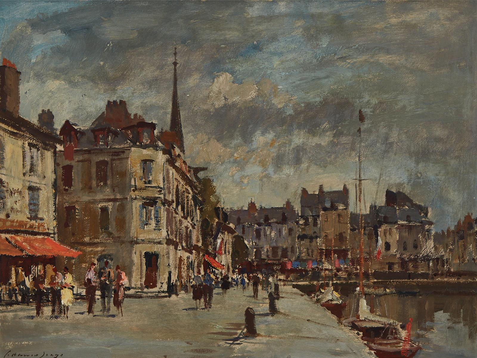 Edward Brian Seago (1910-1974) - The Quayside, Honfleur