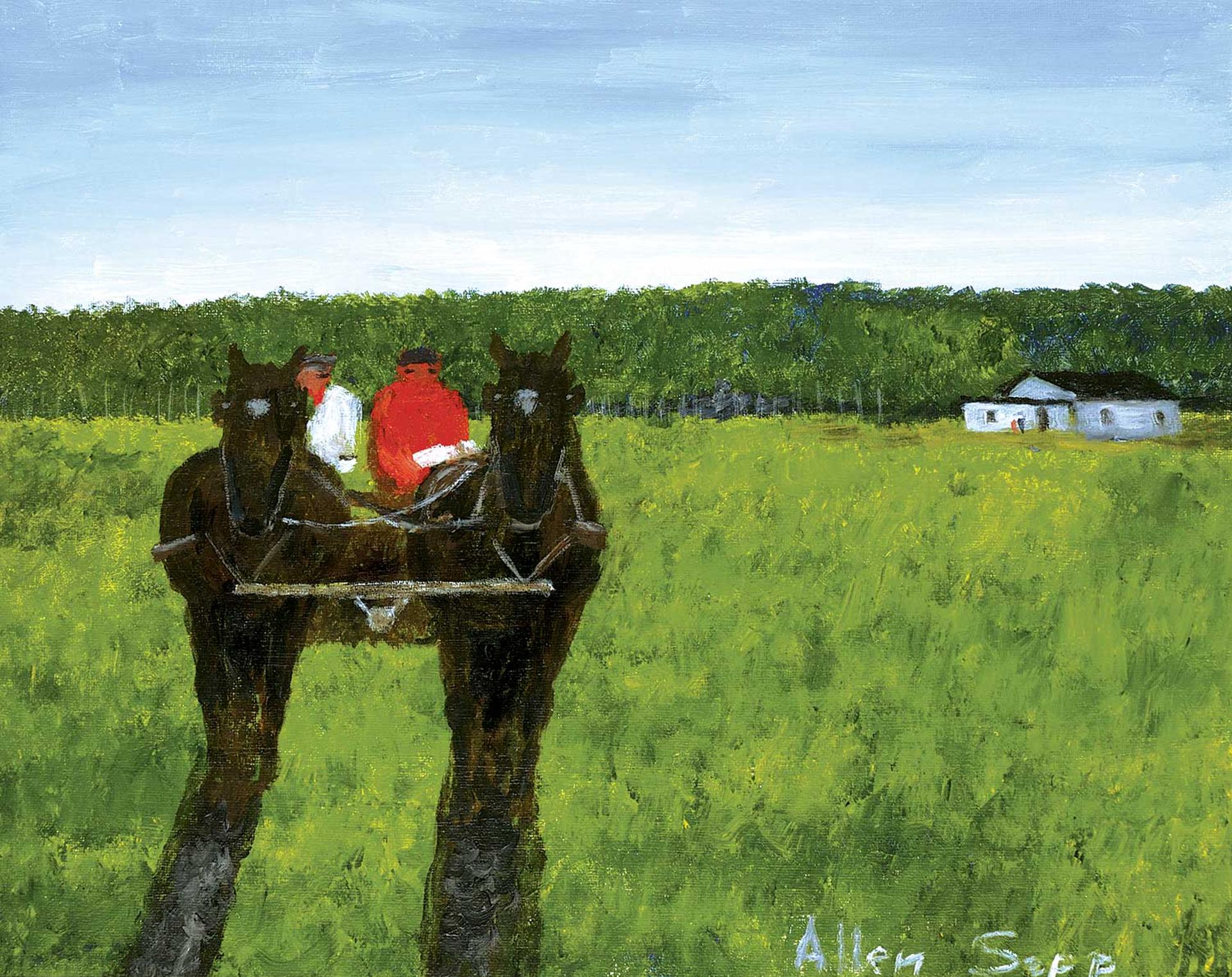 Allen Fredrick Sapp (1929-2015) - Untitled - Ploughing the Field