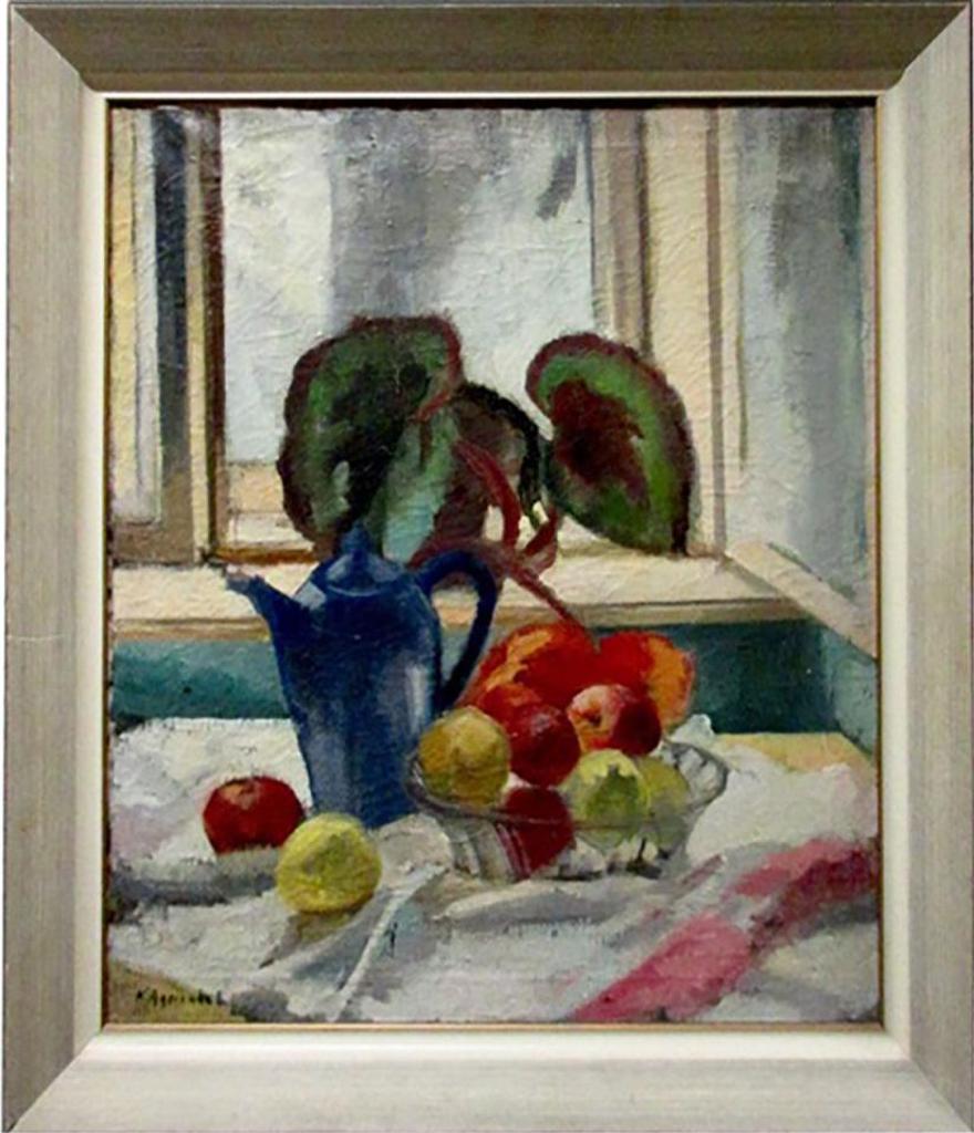 Lidia Agricola (1914-1994) - Still Life On Table By Window