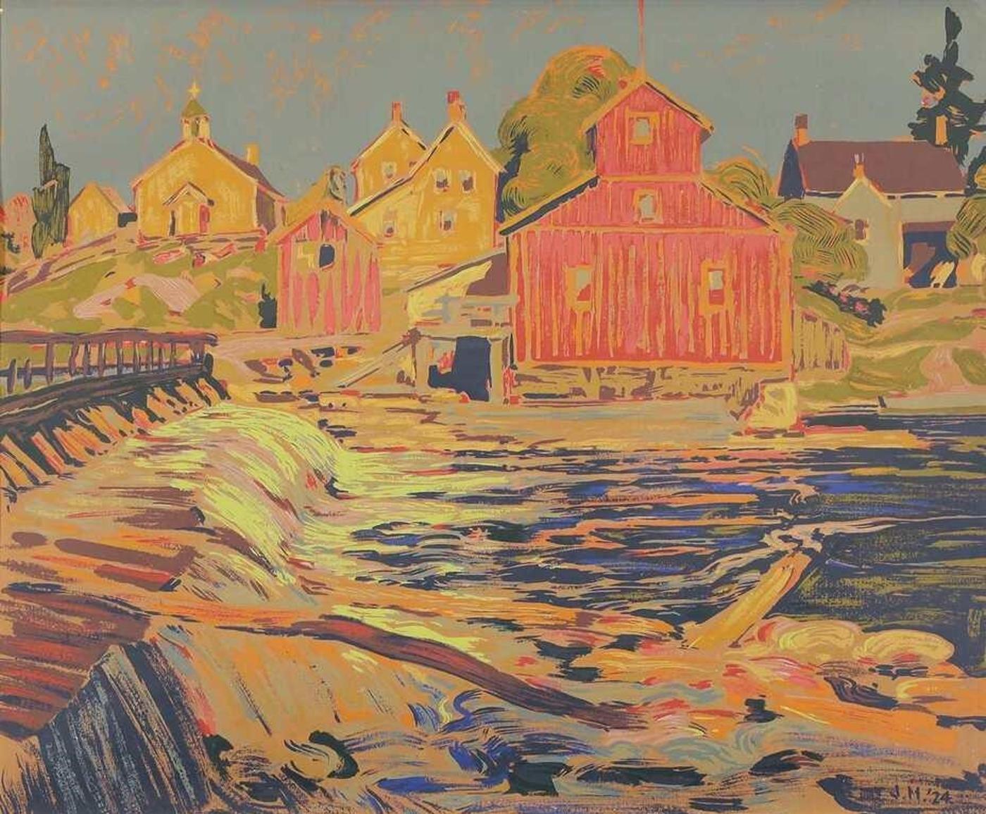 Sampson-Matthews (1885-1970) - Mill At Coboconk