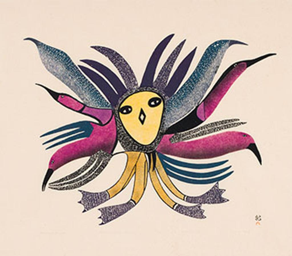 Lucy Qinnuayuak (1915-1982) - Radiant Birds