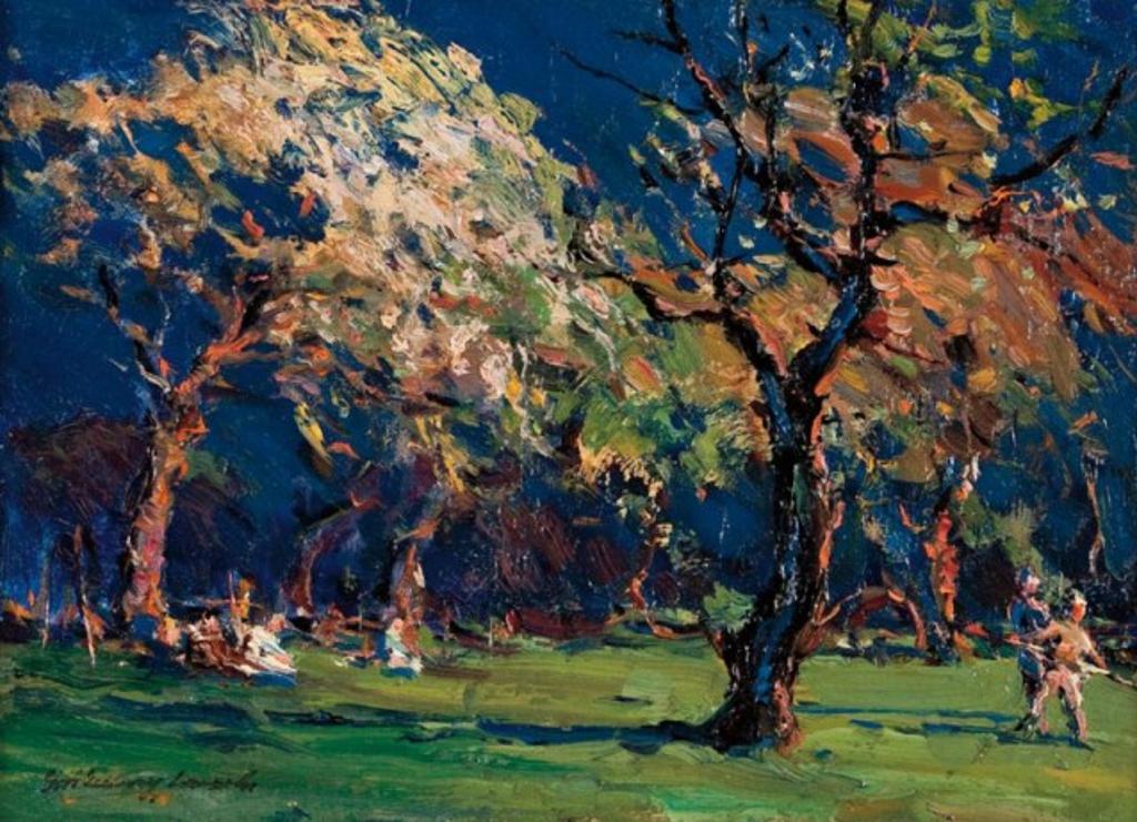 Farquar Mcgillivray Knowles (1859-1932) - Wooded Landscape with Figures