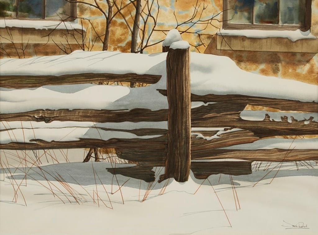Jack Henry Reid (1925-2009) - Fence Deep Snow