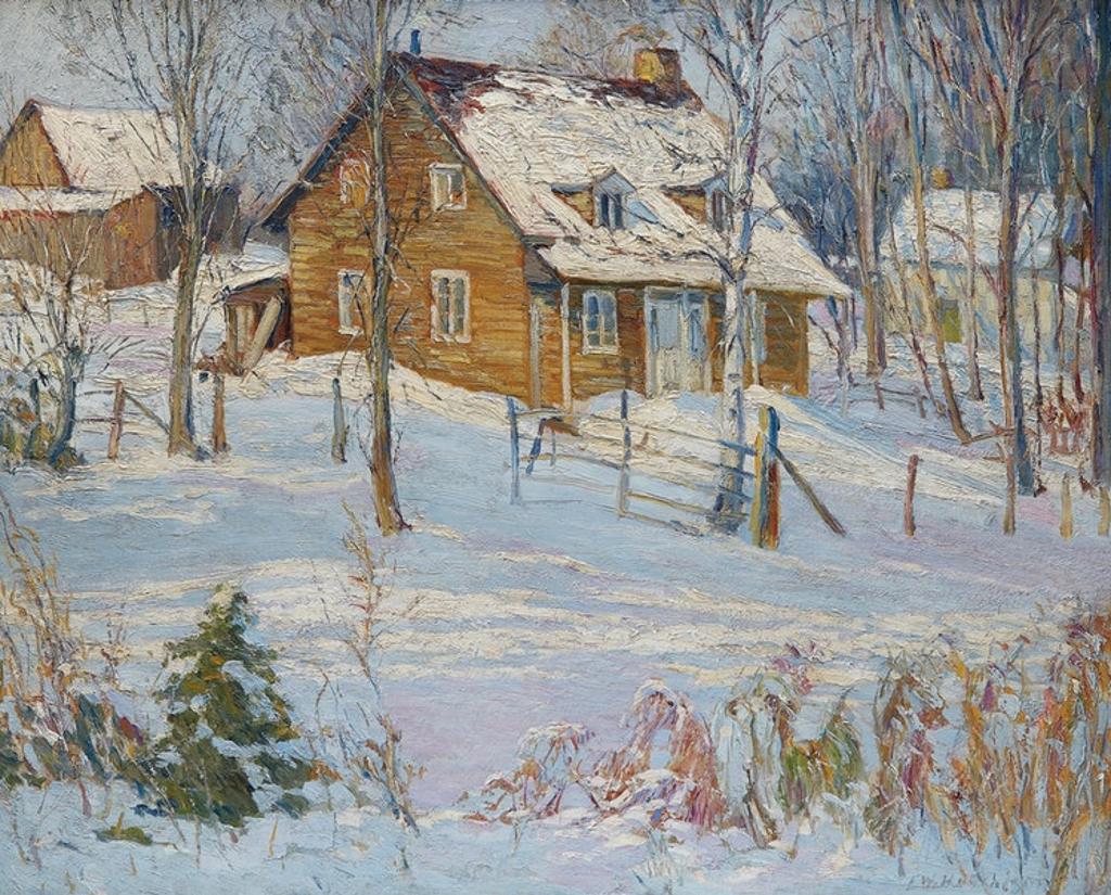 Frederick William Hutchison (1871-1953) - Winter Scene, Hudson Heights, Quebec