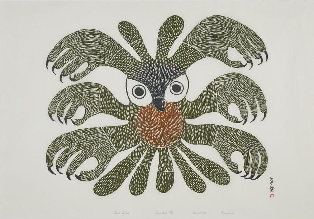 Kenojuak Ashevak (1927-2013) - Owl Spirit