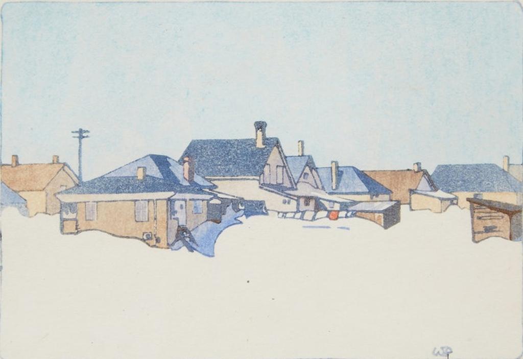 Walter Joseph (W.J.) Phillips (1884-1963) - A Winnipeg Street Snowbound