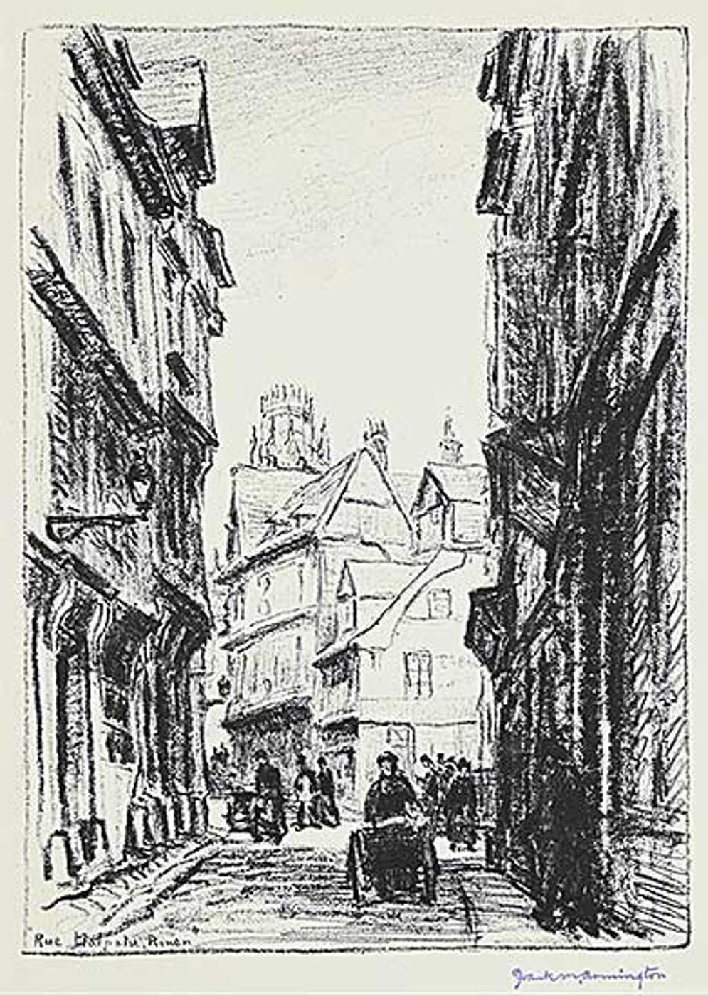 Franklin Milton Armington (1876-1941) - Rue Malpalu, Rouen