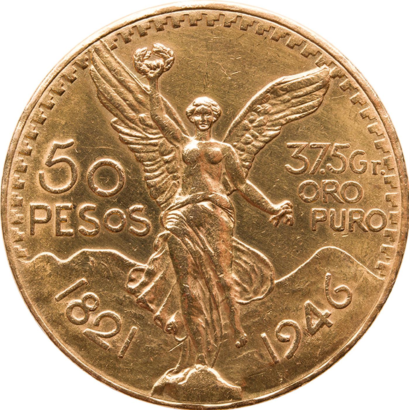 Mexico - Republic Gold 50 Pesos 1946, 