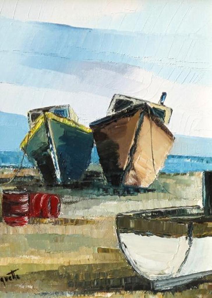 Claude Paquette (1945) - Beached Boats; 1984