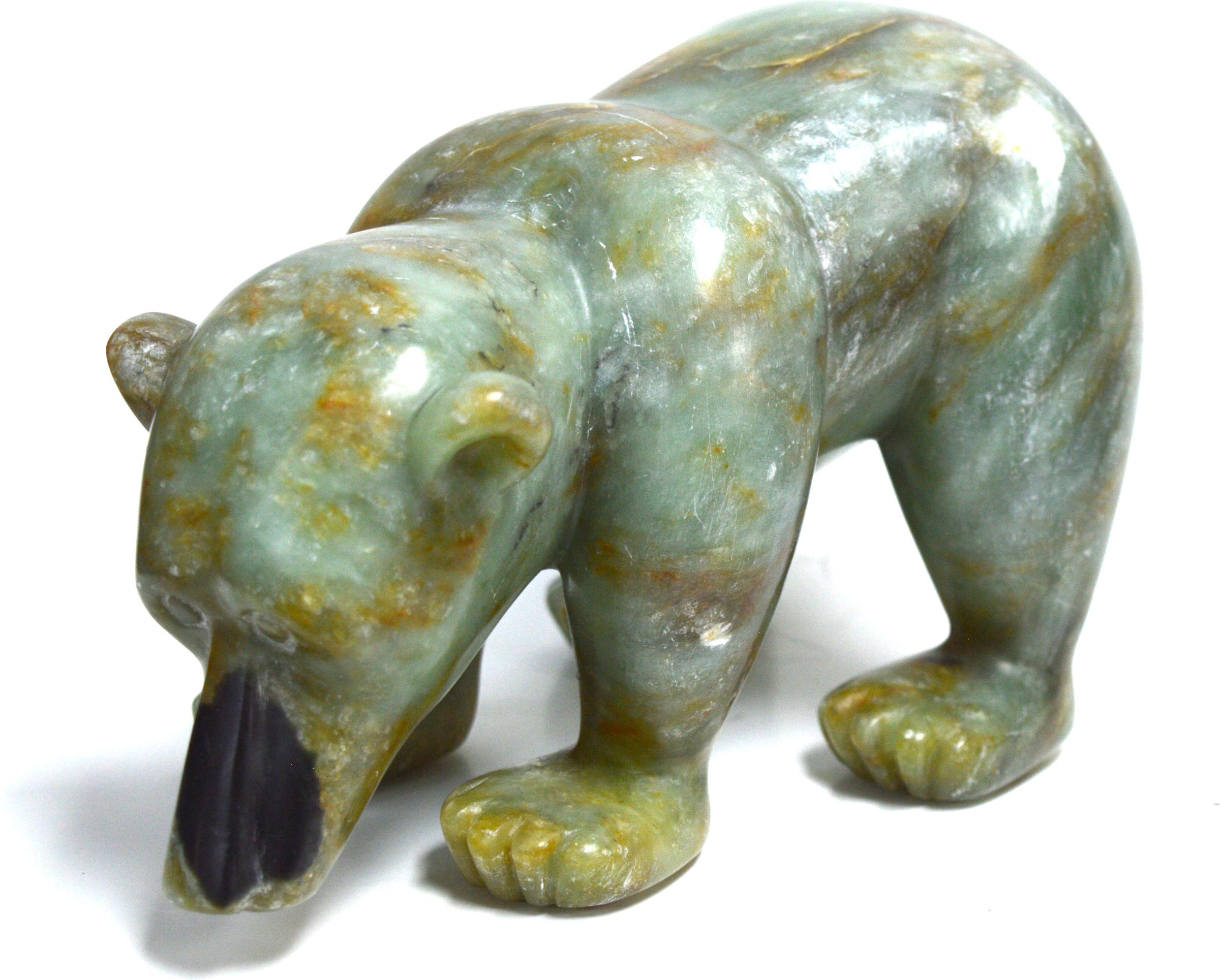 Duckie Ruckenstein - ours vert au nez noir