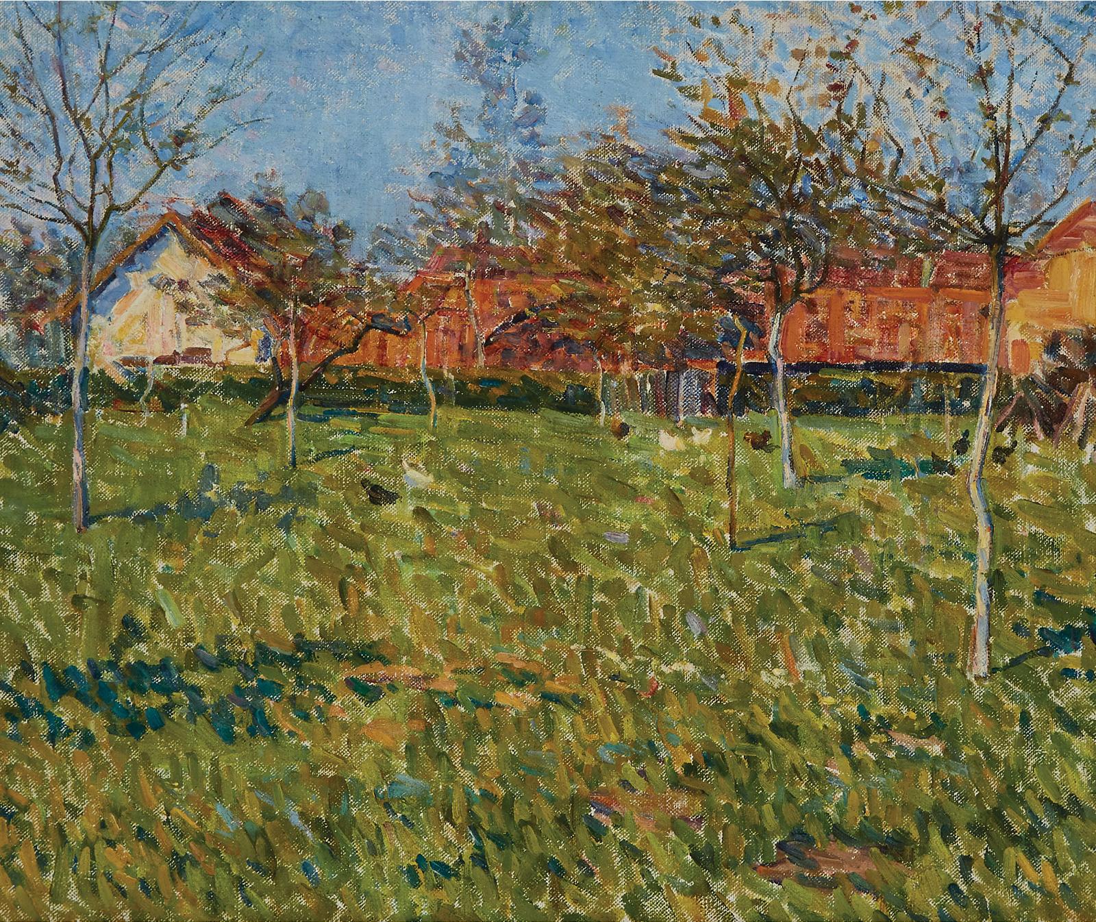Helen Galloway McNicoll (1879-1915) - The Orchard At Elmhurst Dairy, Montreal, C.1910