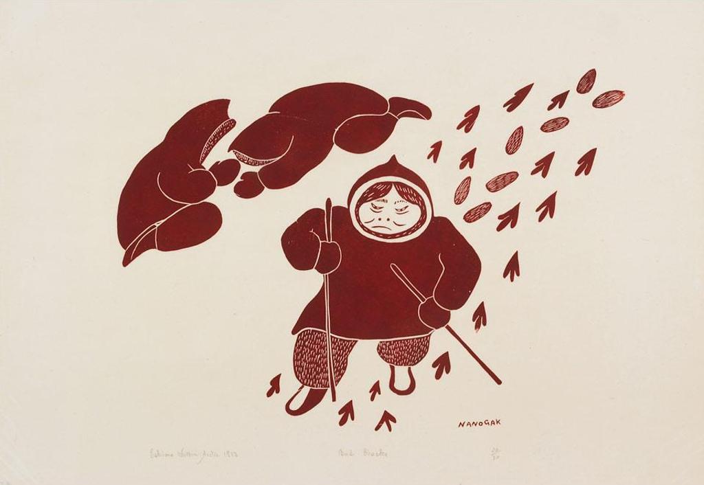Agnes Nanogak (1925-2001) - Bird Tracks