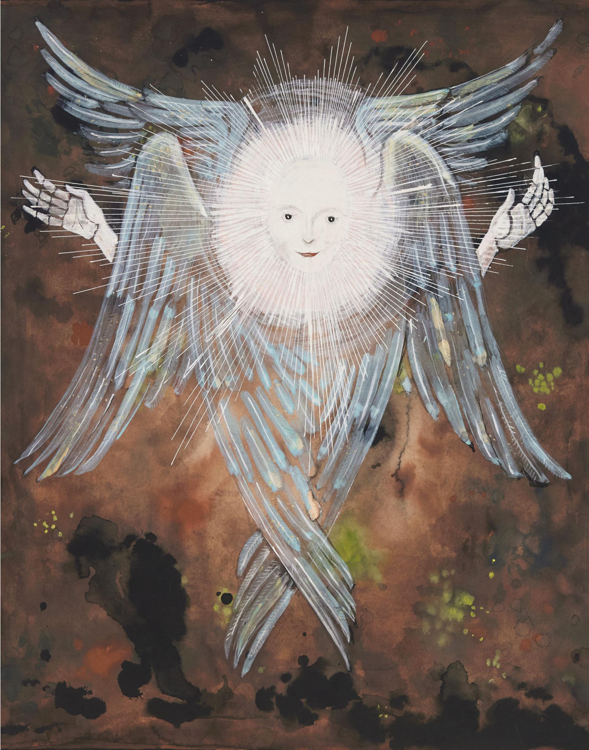 William Kurelek (1927-1977) - Angel Consoling St. Joseph In A Dream, 1962