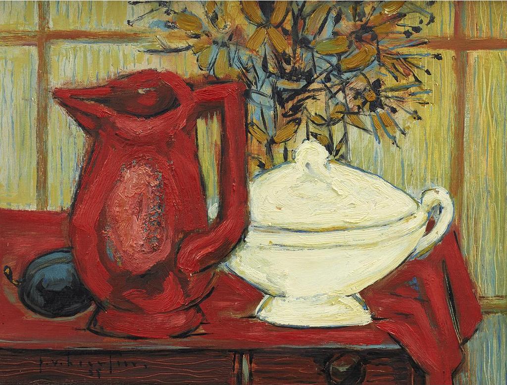 Paul Vanier Beaulieu (1910-1996) - Le Nappe Rouge (The Red Tablecloth)