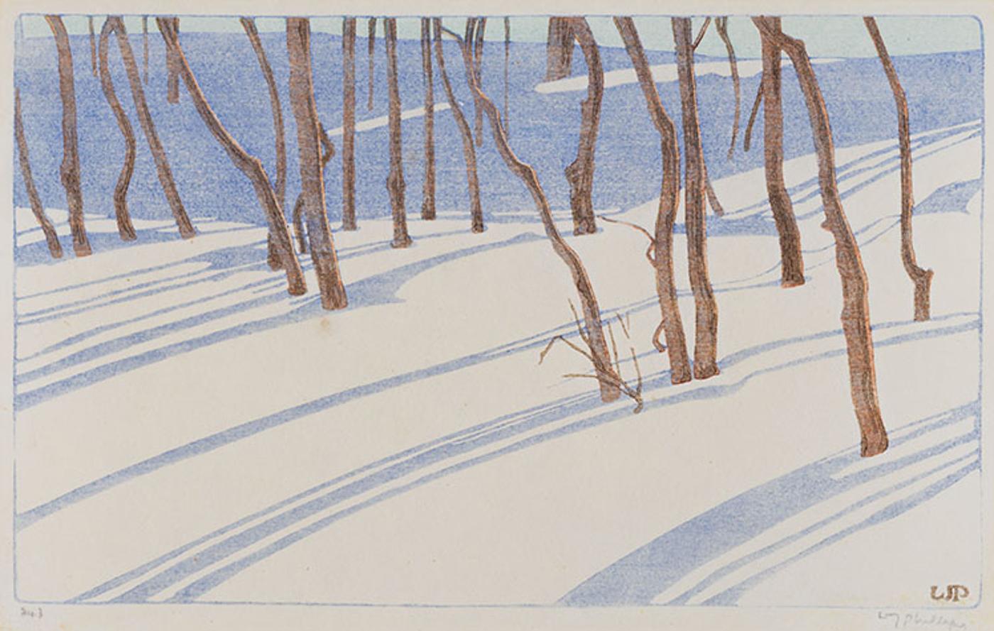 Walter Joseph (W.J.) Phillips (1884-1963) - The Red River in Winter