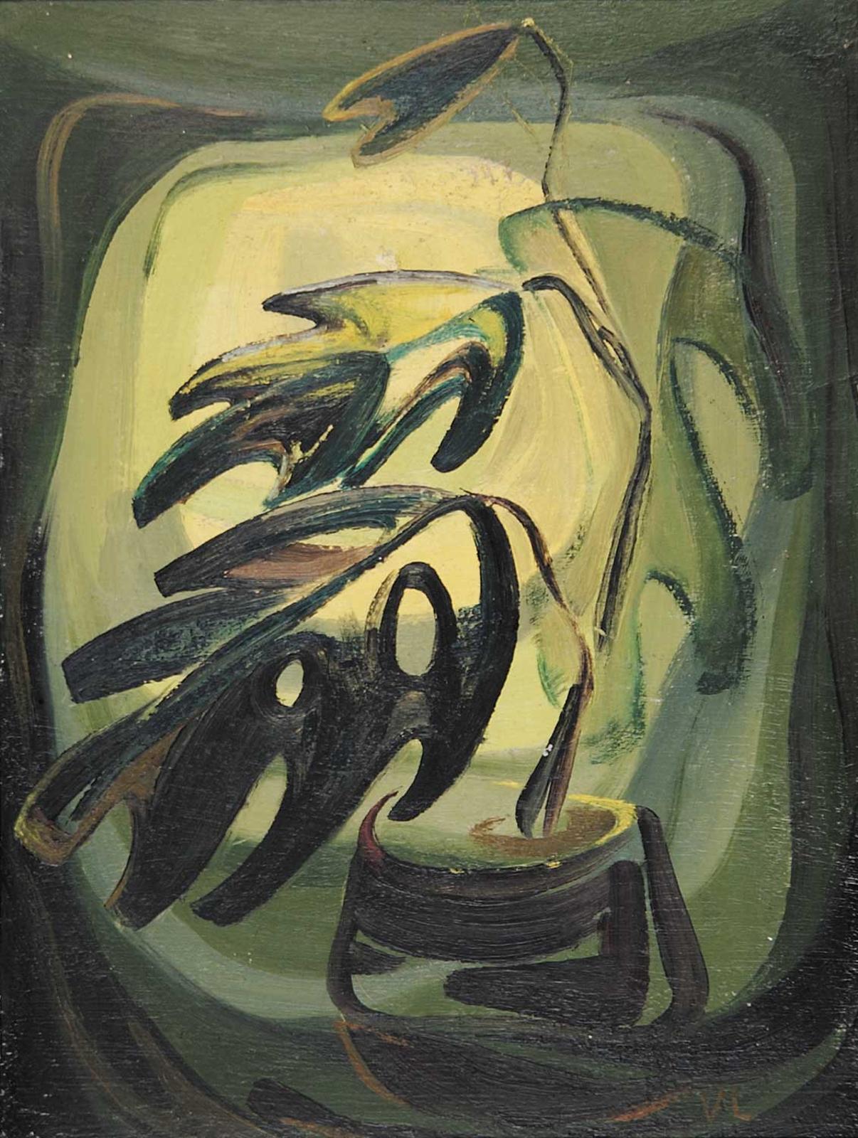 Vivian Lindoe (1918-2006) - Untitled - Plant in the Window