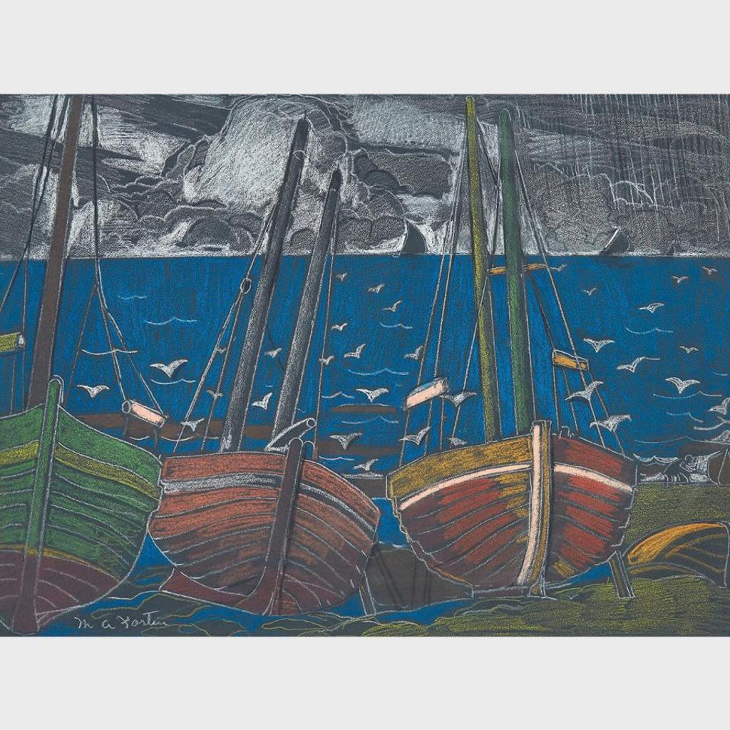 Marc-Aurèle Fortin (1888-1970) - Les Barques, Circa 1942
