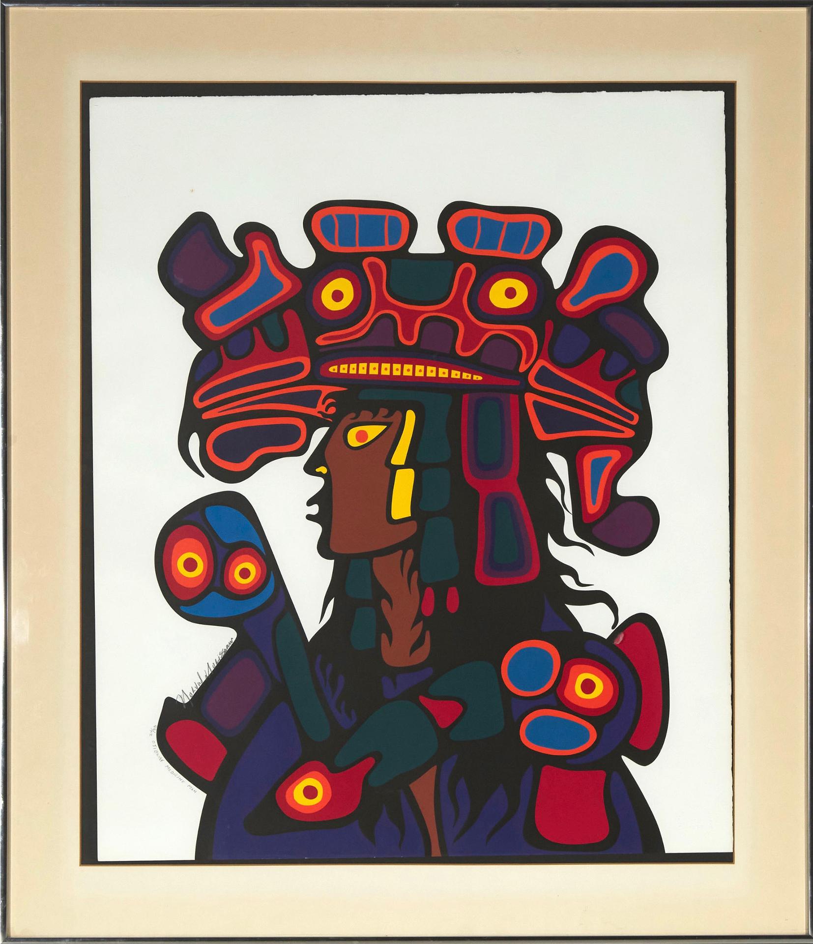 Norval H. Morrisseau (1931-2007) - Ojibway Medicine Man