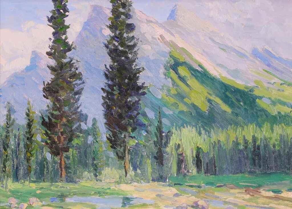 Belmore Browne (1880-1954) - Mount Rundle