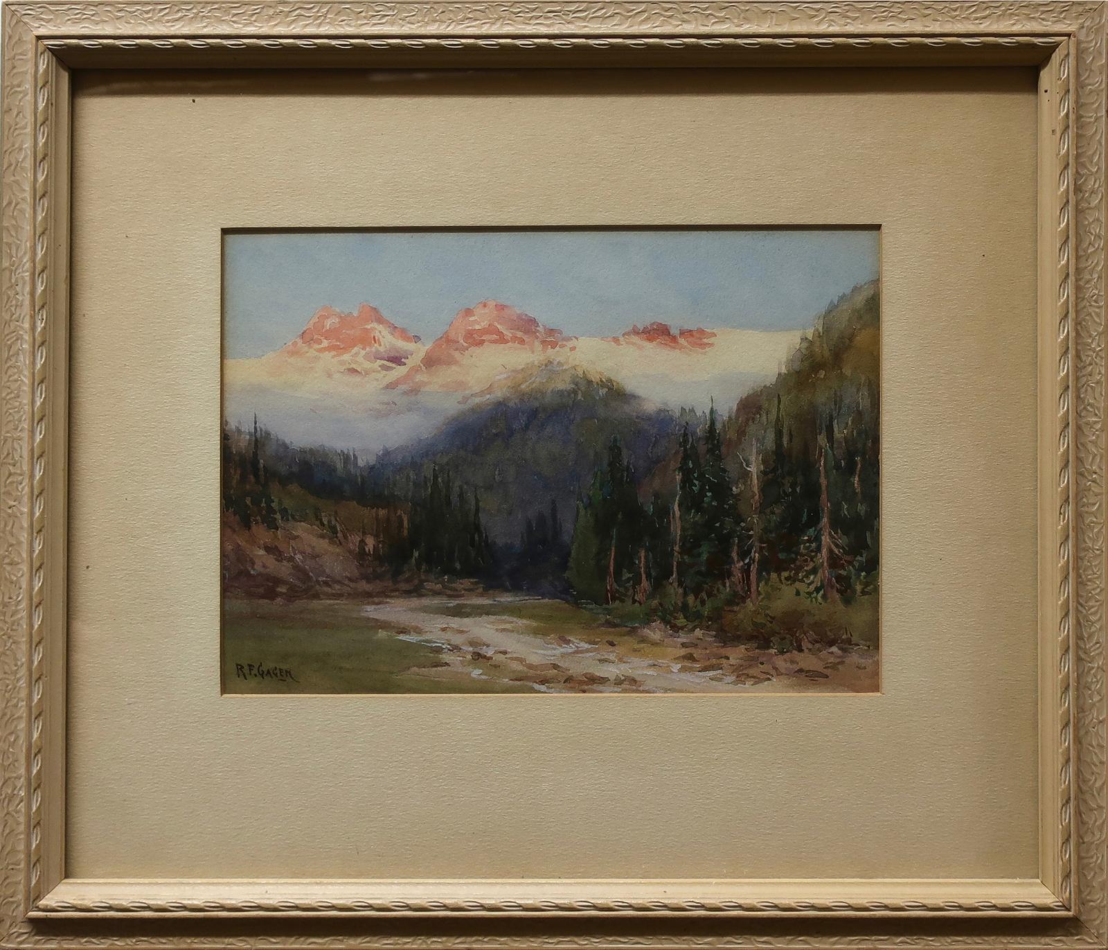 Robert Ford Gagen (1847-1926) - Sun-Tipped Mountains