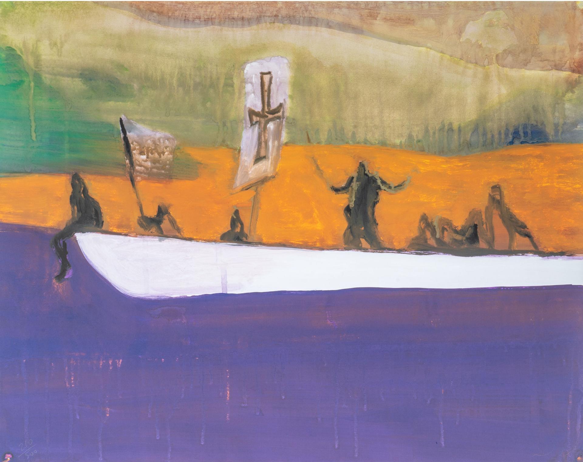 Peter Marryat Doig (1959) - Untitled, Canoe, 2008