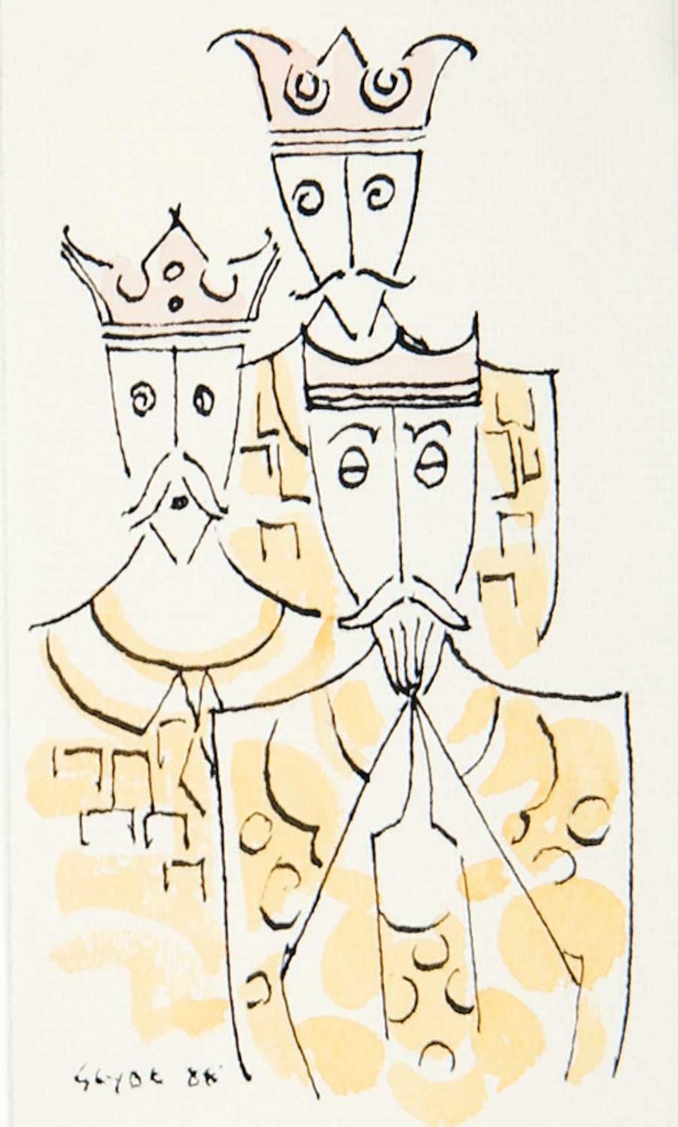 Henry George Glyde (1906-1998) - Untitled - We Three Kings in Gold