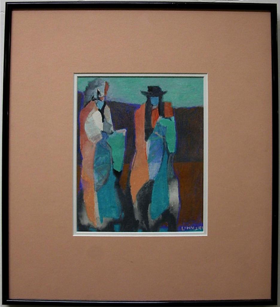 Linus Woods (1967) - Untitled(Figures On Horseback)