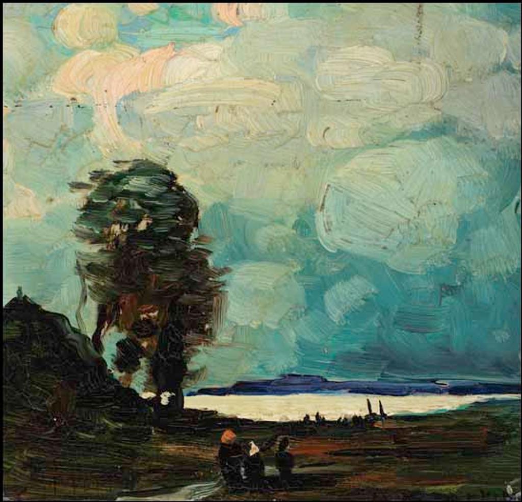 Marc-Aurèle Fortin (1888-1970) - Effet d'orage - Storm Effect at St. Eustache