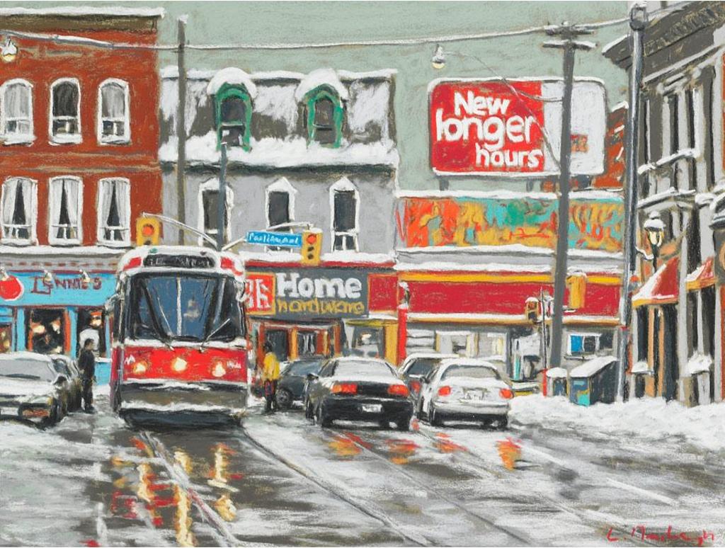 Luc Deschamps (1961-2021) - Streetcar At Parliament, Cabbagetown