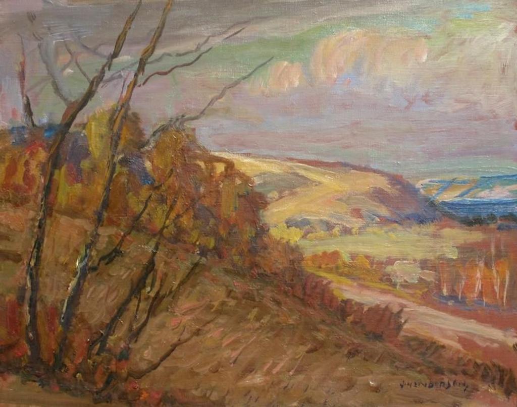 James Henderson (1871-1951) - Hillside With Trees, Quappelle Winter