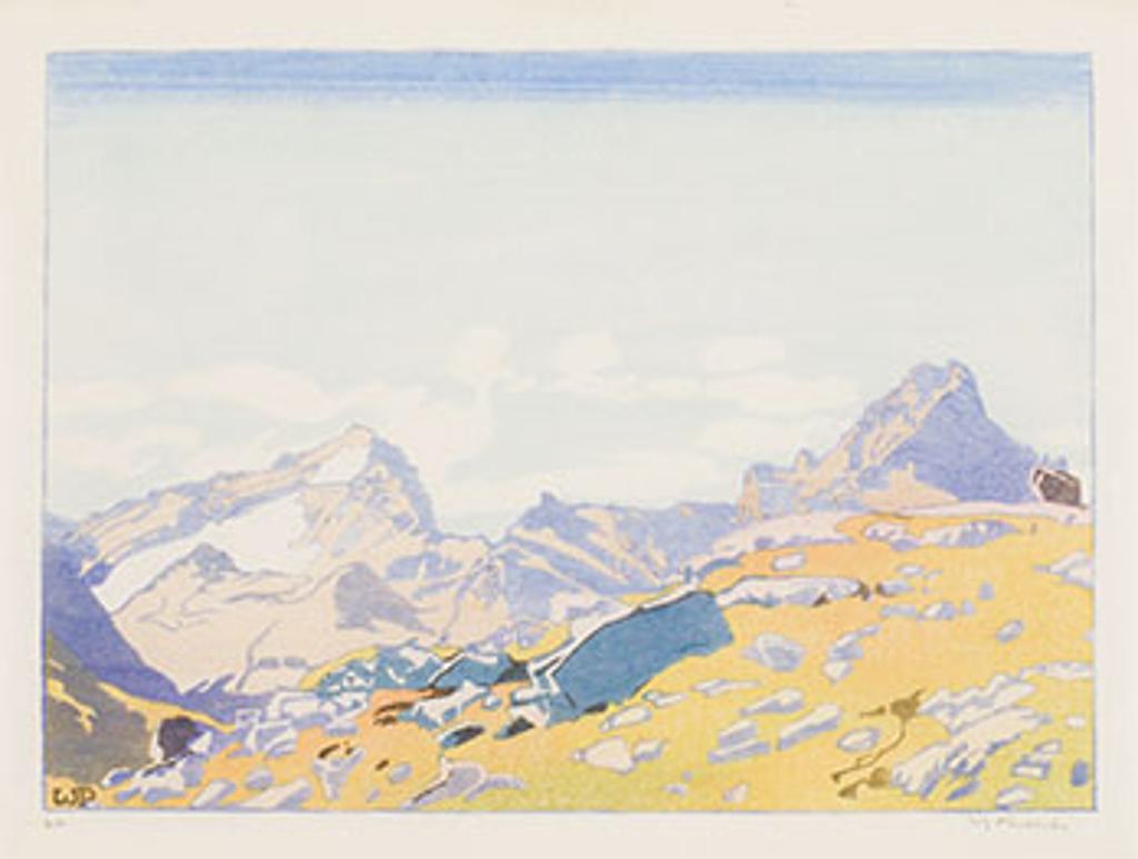 Walter Joseph (W.J.) Phillips (1884-1963) - Mount Cathedral and Mount Stephen