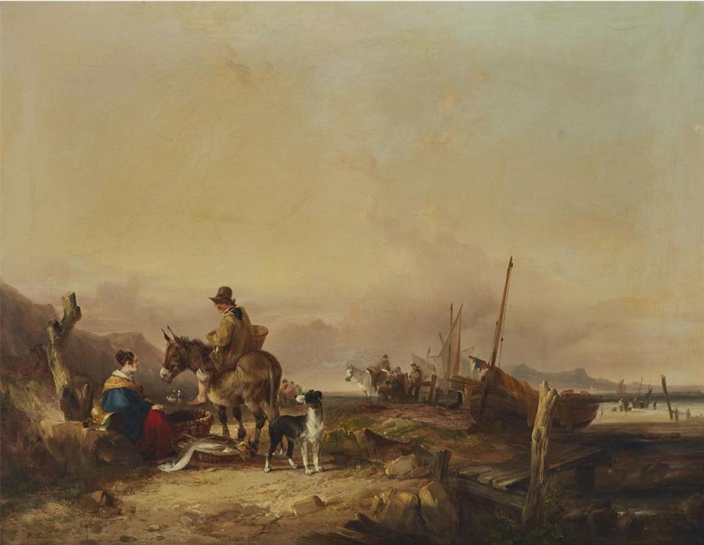 William Shayer the Elder (1787-1879) - The Fish Seller, Isle Of Wight