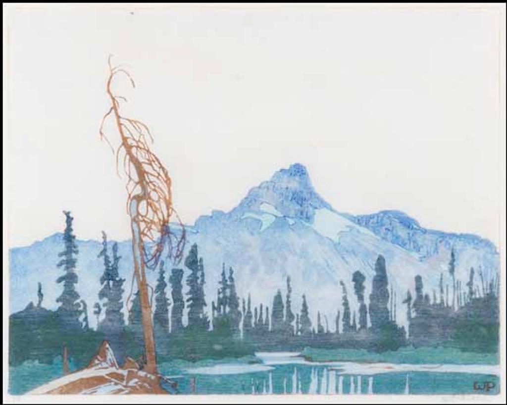 Walter Joseph (W.J.) Phillips (1884-1963) - Mount Cathedral from Lake O'Hara, BC