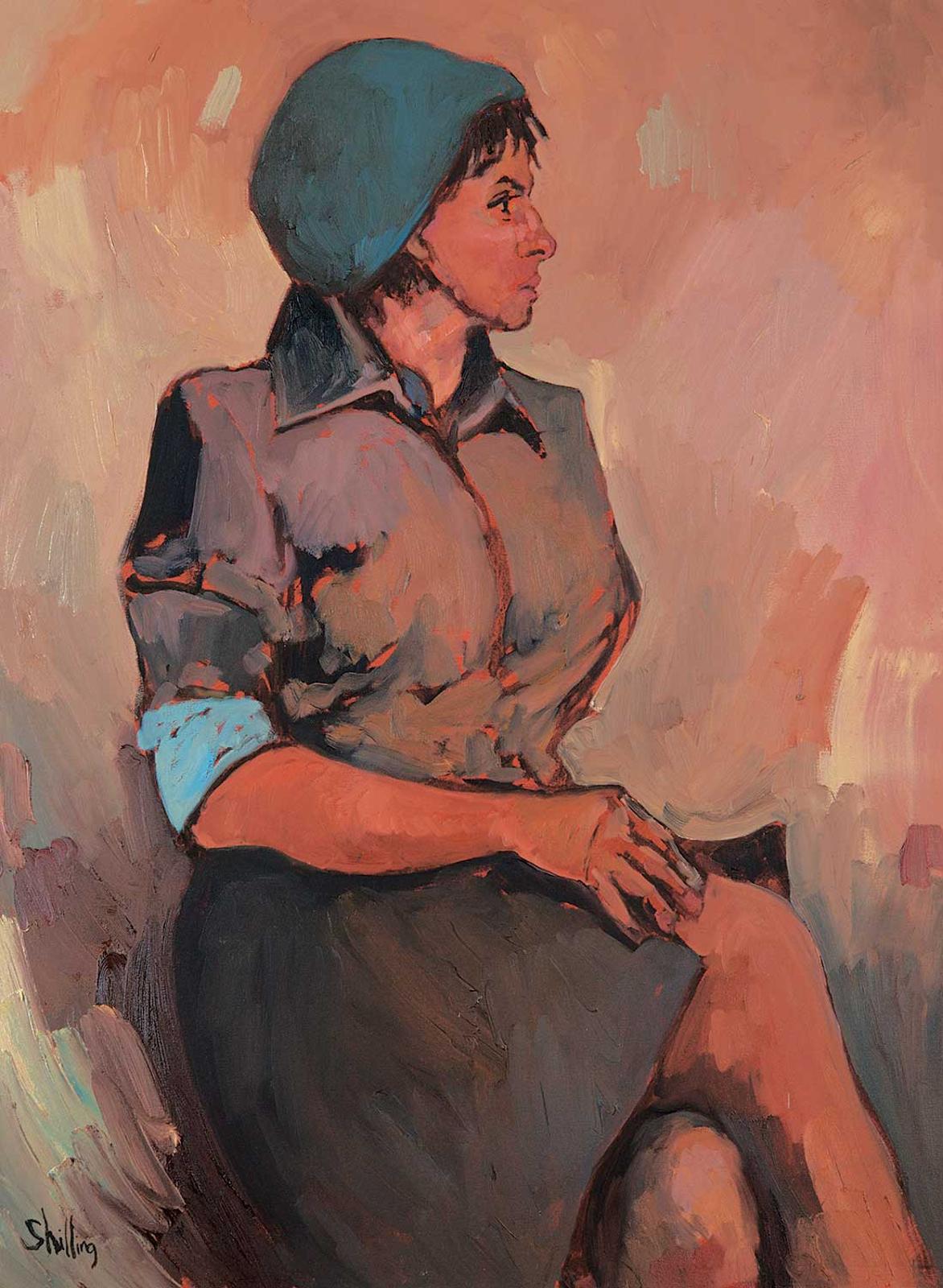 Bewabon Shilling (1977) - Untitled - The Girl in the Blue Hat